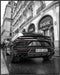 Posterizer 1 pcs-modern chic black car passing by luxury stores 2-Photography Art- Gift for Women, Fashionistas, Designer Fashion Fans-Decor for H...